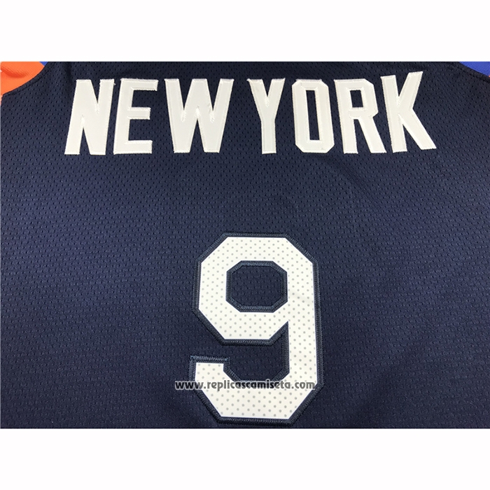 Camiseta New York Knicks RJ Barrett #9 Ciudad Edition 2019-20 Azul